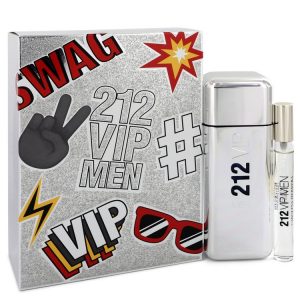 212 Vip by Carolina Herrera Gift Set -- for Men