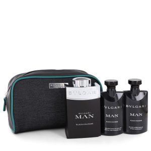 Bvlgari Man Black Cologne by Bvlgari Gift Set -- for Men