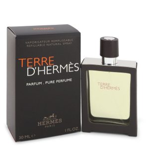 Terre D'Hermes by Hermes Pure Pefume Spray 1 oz for Men