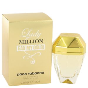 Lady Million Eau My Gold by Paco Rabanne Eau De Toilette Spray 1.7 oz for Women