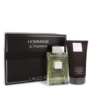 Lalique Hommage a L'Homme by Lalique Gift Set -- for Men