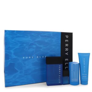 Perry Ellis Pure Blue by Perry Ellis Gift Set -- for Men
